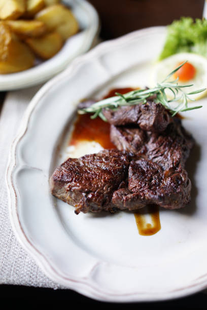 istock Steak with baked potatoes 1423538768