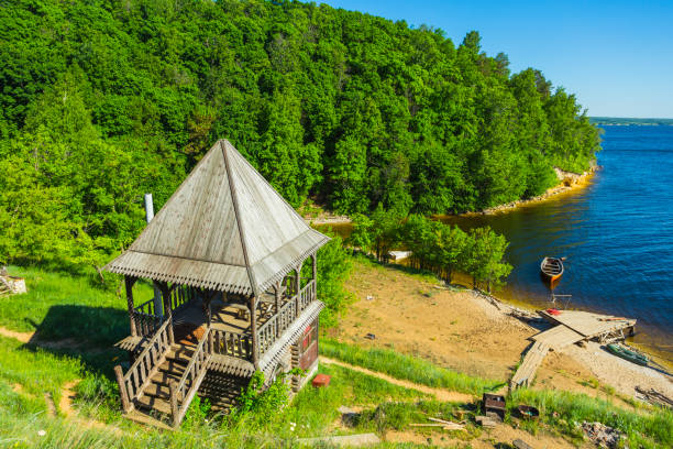 istock old wooden Fort on a shore 1423543653