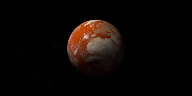 istock A desert earth planet in the space 1423545091
