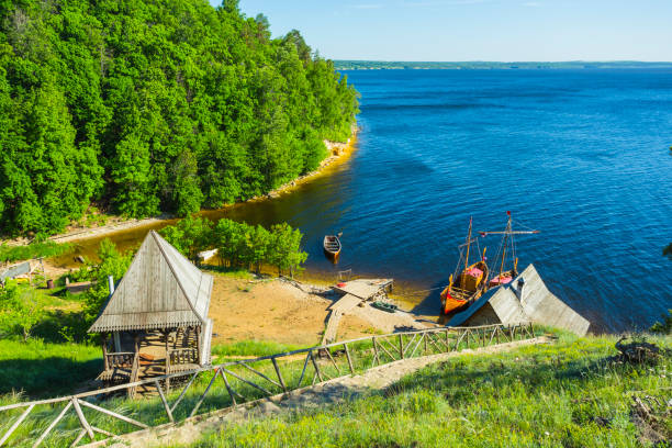 istock old wooden Fort on a shore 1423547121