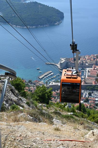istock Cable car at Dubrovnik Town in Croatia. 1423547671
