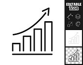 istock Growing graph. Icon for design. Easily editable 1423552252