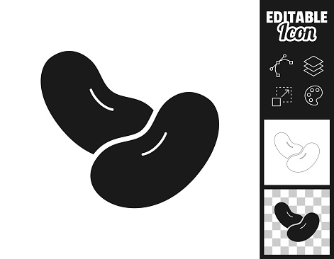 istock Beans. Icon for design. Easily editable 1423552783