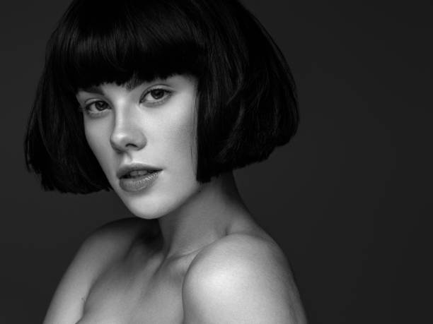 istock Beautiful woman. Black and white 1423553435
