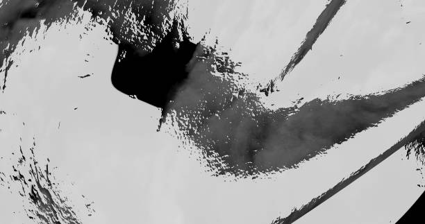 istock Abstract background of gray-black waves. 1423554085