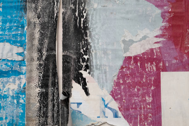 istock Torn and ripped old street poster background 1423556494