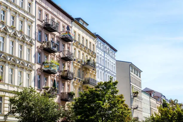 Apartment buildings in Berlin-Prenzlauer Berg Berlin, Germany