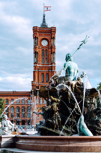 Berlin townhall (Rathaus) on a sunny day