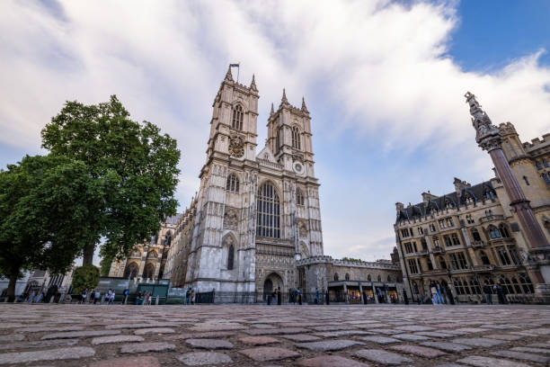 Westminster Abbey Street View stock photo