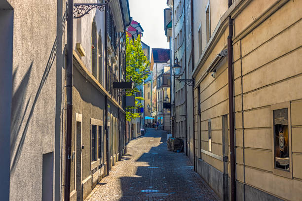 Small Street in Lucerne in Switzerland