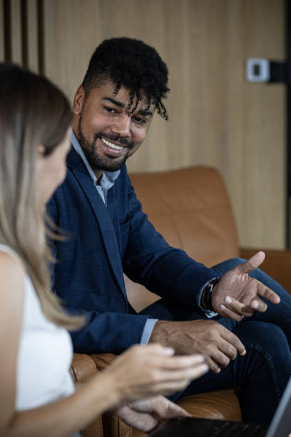 istock Two business people in the office 1423571466