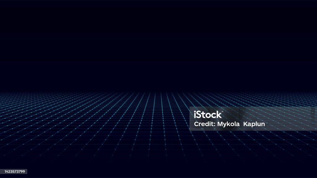 Technology perspective grid. Digital space wireframe landscape. Blue mesh on a black background. Technology perspective grid background. Digital space wireframe landscape. Vector blue mesh on a black background. Grid Pattern stock vector Technology perspective grid. Digital space wireframe landscape. Blue mesh on a black background. Technology perspective grid background. Digital space wireframe landscape. Vector blue mesh on a black background. Grid Pattern stock vector