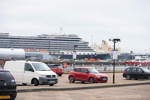 Gothenburg, Sweden - May 16th, 2019 : Parked White Volvo XC60 in Lindholmen of Gothenburg
