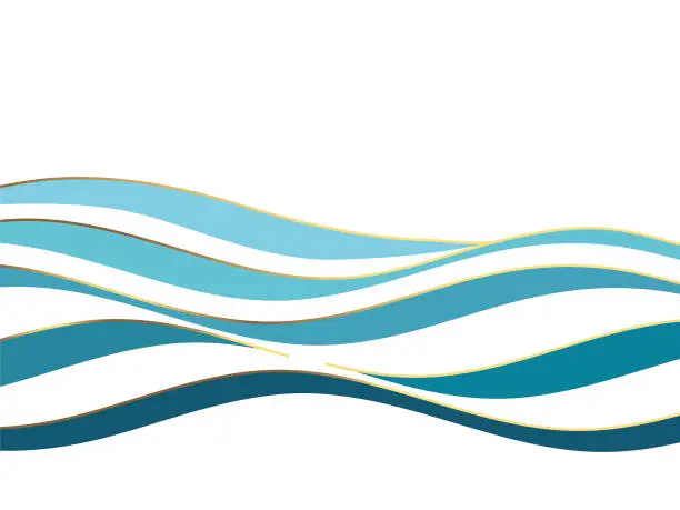 Vector illustration of Water wave