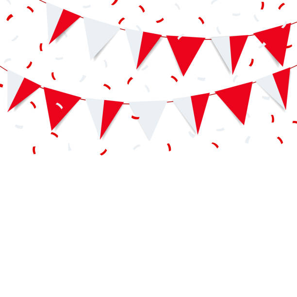 stockillustraties, clipart, cartoons en iconen met poland independence day. - poolse vlag