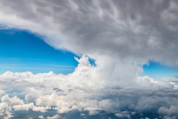 Fluffy and soft clouds in the sky