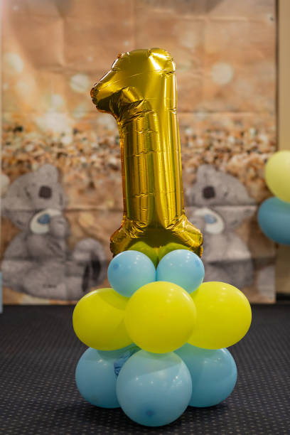 istock Number 1 on birthday balloons 1423592504
