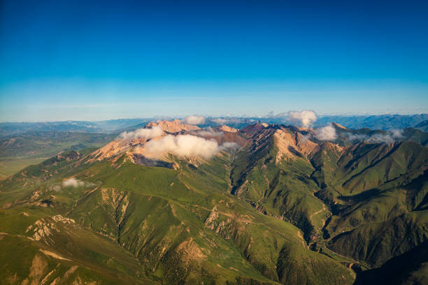 Aerial of Mountain Peak