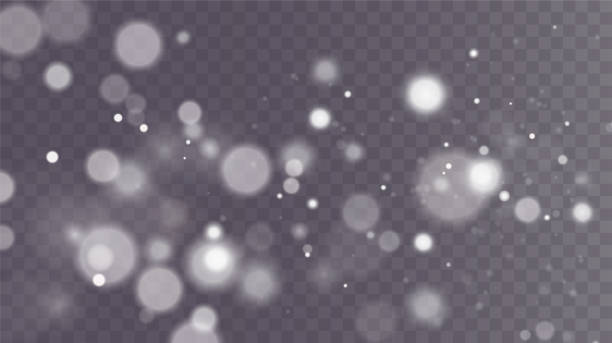 ilustrações de stock, clip art, desenhos animados e ícones de christmas background. powder dust light white . magic shining white dust. fine, shiny dust particles fall off slightly. fantastic shimmer effect. - luminosity