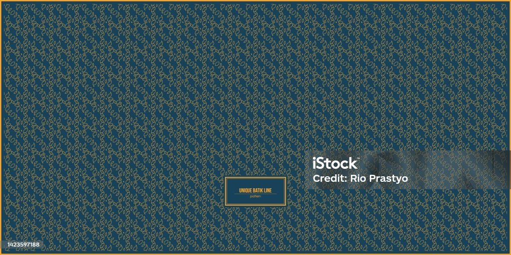 Batik Line Background Unique Batik Line Pattern With Dark Background Stock Illustration ...