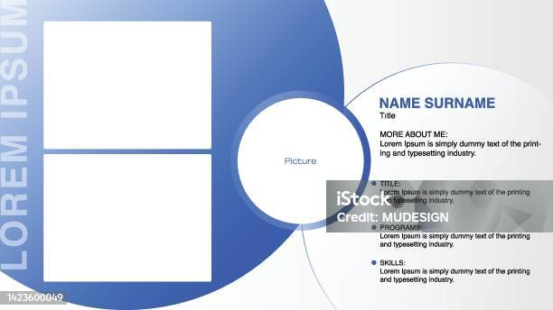 About Us Template Design Stock Illustration - Download Image Now