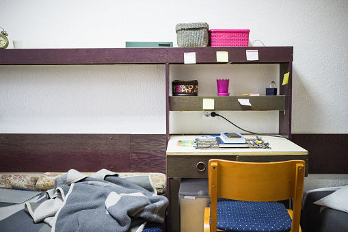 Students life. University campus room