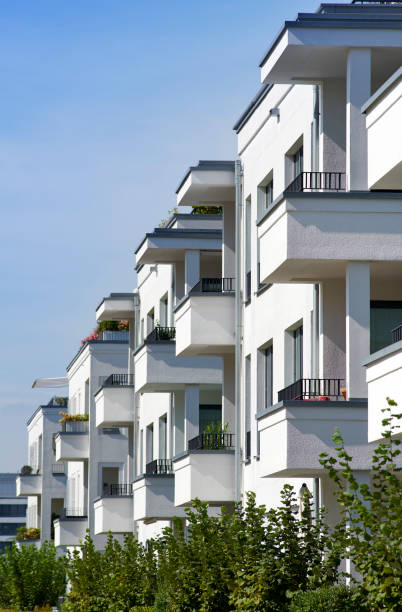 istock Row of white balconies 1423608130