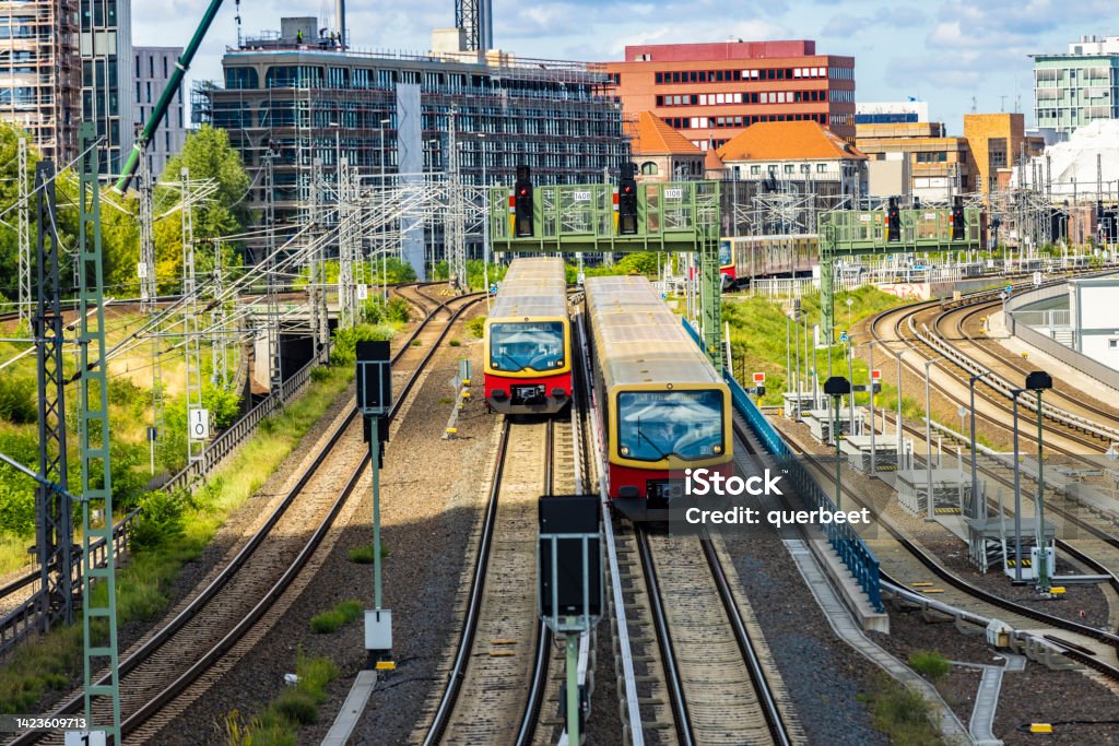 S-Bahn in Berlin s-Bahn in Berlin Berlin Stock Photo