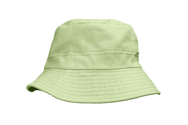 istock green bucket hat isolated on white 1423609833