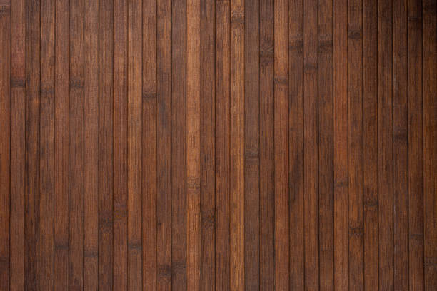 fond de texture bois de bambou - knotted wood wood material striped photos et images de collection