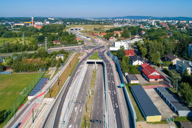 istock New city Highway with tunnels and junctions in Krakow, Poland 1423629070