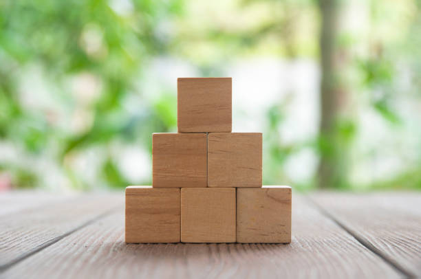 istock Blank wooden blocks with customizable space for text or ideas. Copy space 1423632610