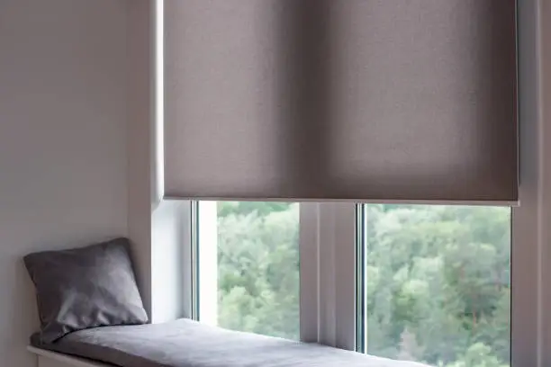 Photo of Automatic roller blinds on large windows