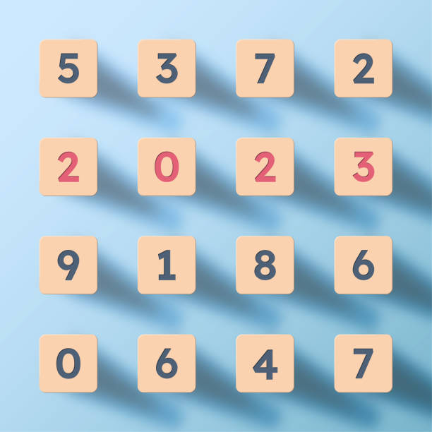 istock 2023 happy new year. numbers minimalist style. vector linear numbers. design of greeting cards. vector illustration. 1423635241