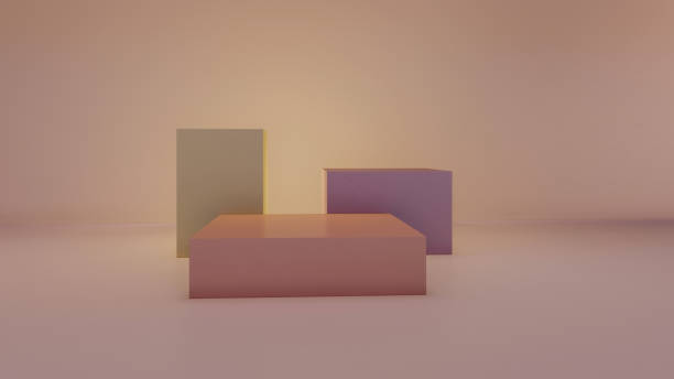 istock podium, product stand. mock up on a pink background texture background Ideal backdrop for product presentations 1423635881