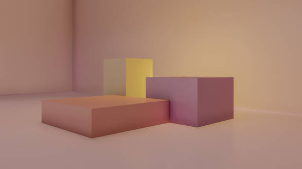 istock podium, product stand. mock up on a pink background texture background Ideal backdrop for product presentations 1423636089