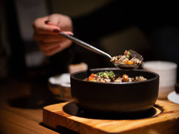 istock Eat rice with black  truffle 1423640722