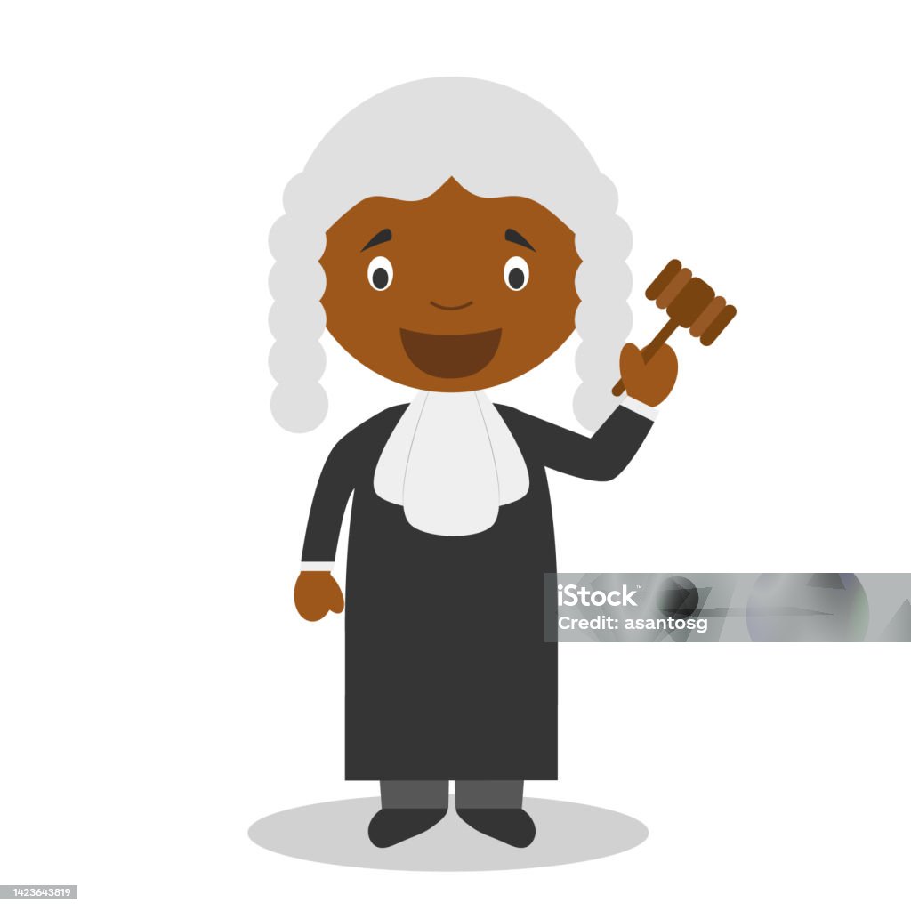Cute Cartoon Vector Illustration Of A Black Or African American Male