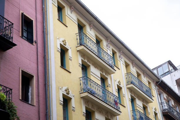 istock Colourful and traditional Spanish city architecture 1423644321
