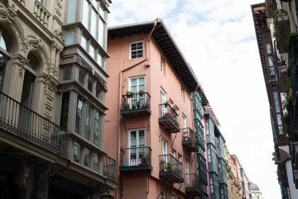istock Colourful and traditional Spanish city architecture 1423644368