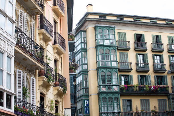 istock Colourful and traditional Spanish city architecture 1423644452
