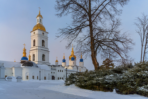 Ancient Savior Transfiguration Church in Vladimir, Russia.