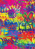 istock Graffiti Street Art Splatter Seamless Pattern Background 1423659469