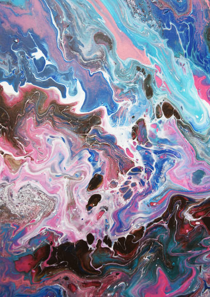 istock Marble texture. Acrylic paints. Contemporary art. Abstract background. 1423663543