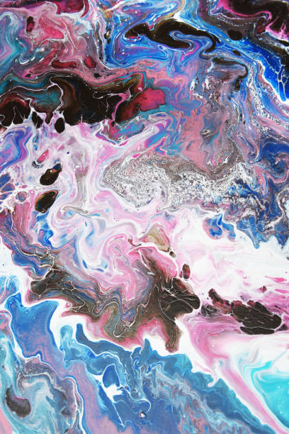 istock Marble texture. Acrylic paints. Contemporary art. Abstract background. 1423663593