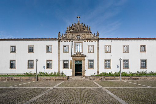 Bragança, Portugal - June 27, 2021: This is considered the old Sé de Bragança that was built during the 16th century, as there is currently the Sé Catedral or Sé Nova that was already built in the 21st century.