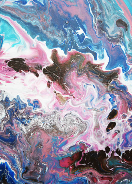 istock Marble texture. Acrylic paints. Contemporary art. Abstract background. 1423665345