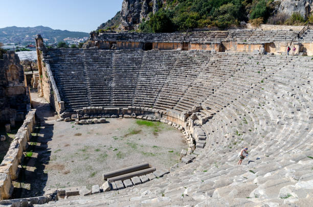 미라의 극장 - ephesus turkey roman ancient greece 뉴스 사진 이미지