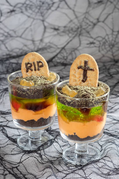 istock Halloween trifle graveyard dessert cups 1423687754