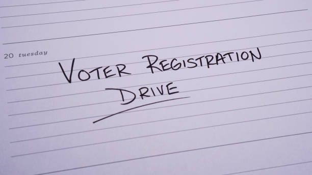 istock Voter Registration Day Marked on Calendar 1423688692